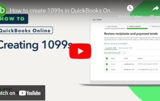 QuickBooks 1099s