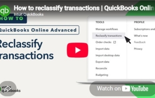 how to reclassify transactions